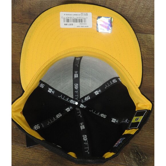NWT Pittsburgh Steelers New Era 59FIFTY 2019 Draft 59Fifty Fitted Hat Size 7 1/4 - Picture 8 of 14
